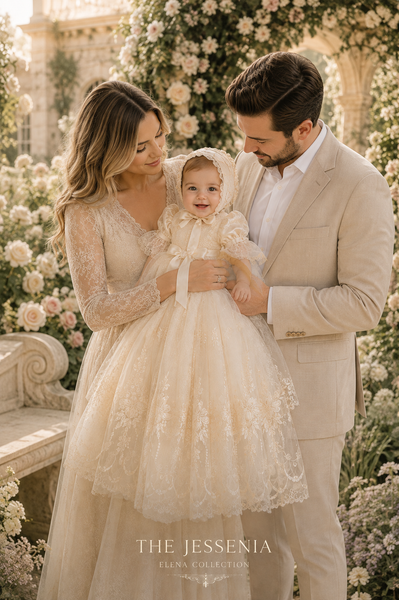 The Jessenia - Heirloom Christening Gown