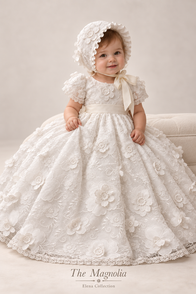 The Magnolia - Heirloom Christening Gown