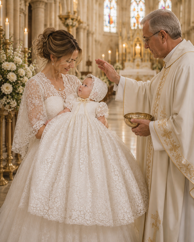 The Rosalba - Heirloom Christening Gown