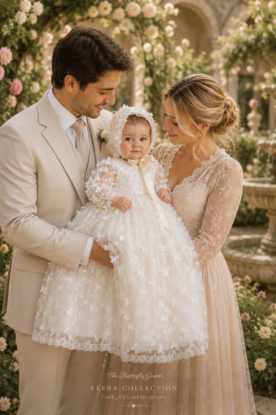 The Butterfly - Heirloom Christening Gown
