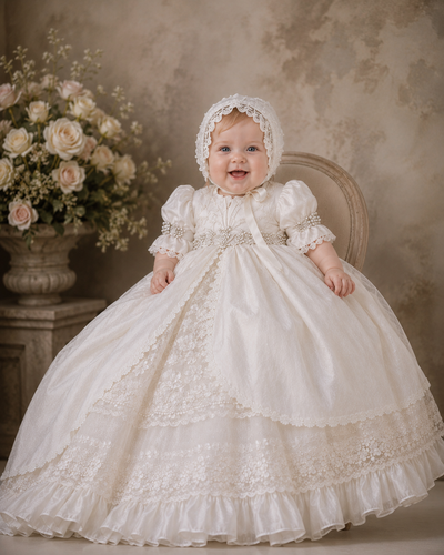 Casandra Gown - Heirloom Christening Gown