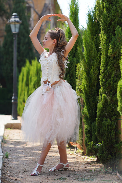Tulle Skirt Set Lace Corset - Cecilia