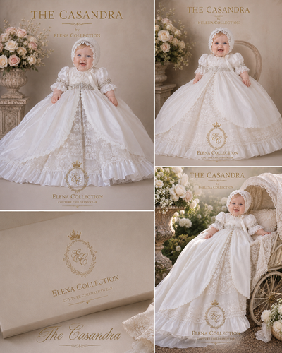 Casandra Gown - Heirloom Christening Gown