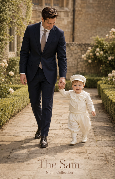 The Sam | Archival Three-Piece Silk Christening