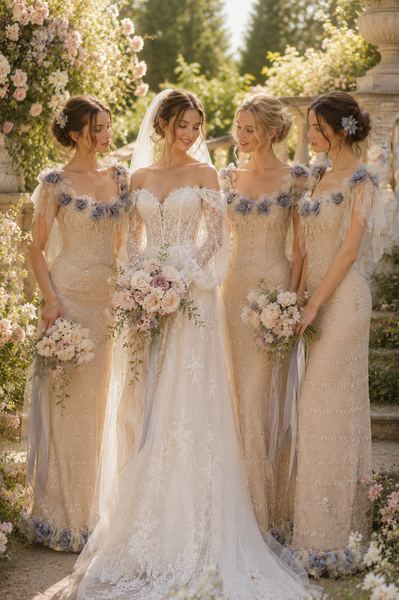 Elena Collection – Couture Bridesmaid Corset & Skirt Set