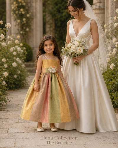 The Beatrice Silk Flower Girl Dress