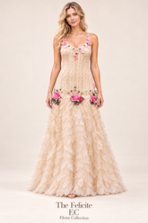 The Felicite — One-of-One Silk Beaded Floral Dress