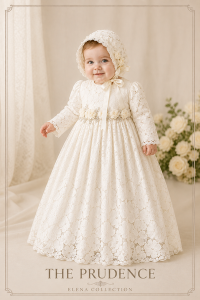 The Prudence Christening Gown & Bonnet