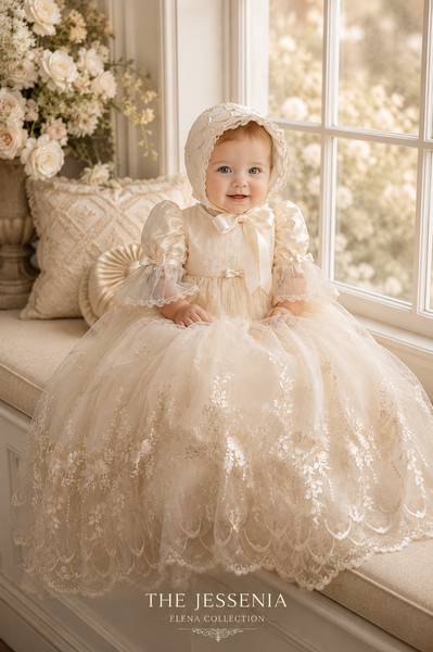 The Jessenia - Heirloom Christening Gown