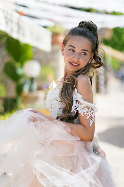 Tulle Skirt Set Lace Corset - Cecilia