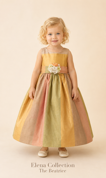 The Beatrice Silk Flower Girl Dress