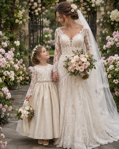 The Antonia Flower Girl Silk Dress Dress