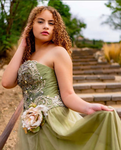 The Sage Garden Corset Gown
From the Elena Collection Archives • One of a Kind