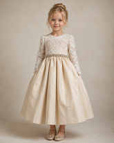 The Antonia Flower Girl Silk Dress Dress