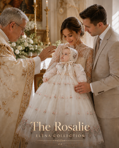 The Rosalie Heirloom Christening Gown
By Elena Collection
