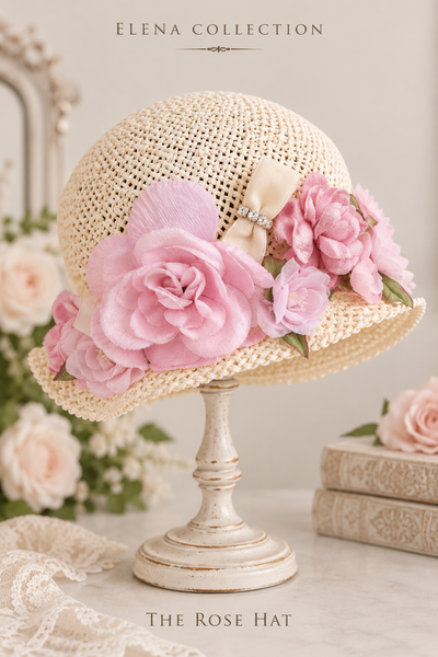 The Rose Hat — Newborn Couture Hat