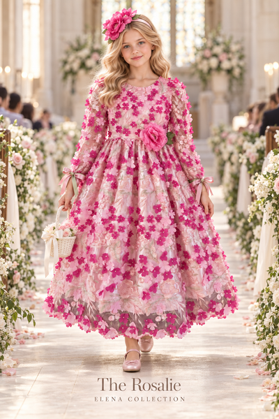 THE ROSALIE | ONE-OF-ONE COUTURE FLOWER GIRL DRESS