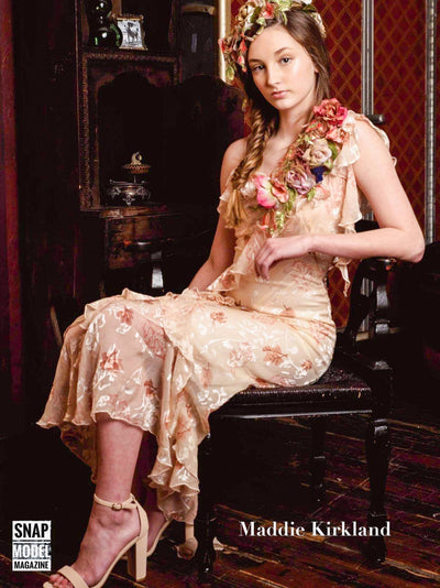 New Vintage Silk Ruffle Dress