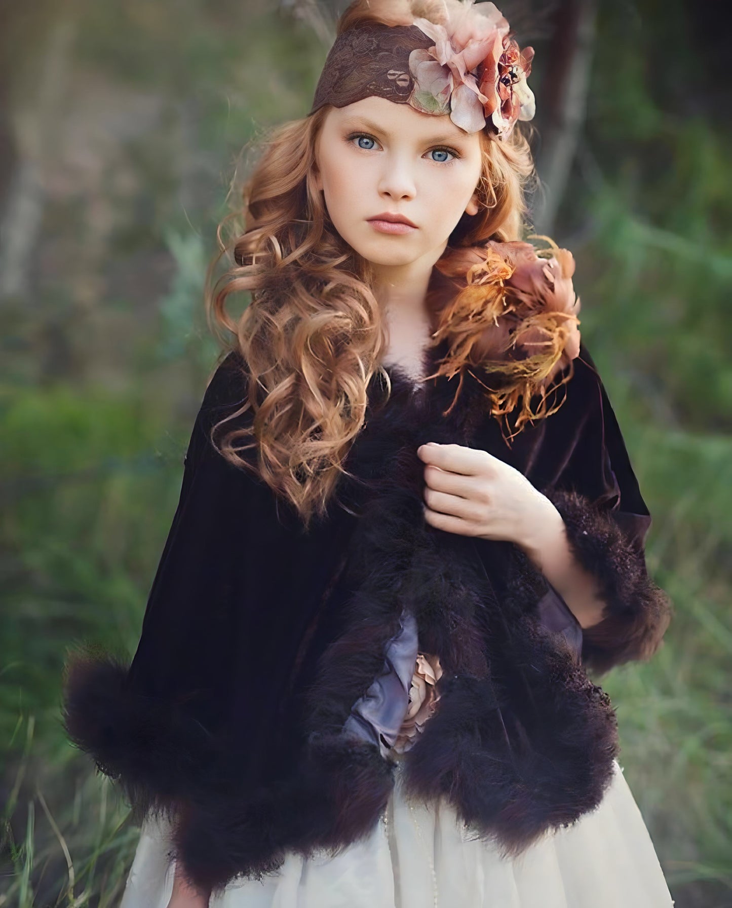 Brown Cape - Capelet - Elsa