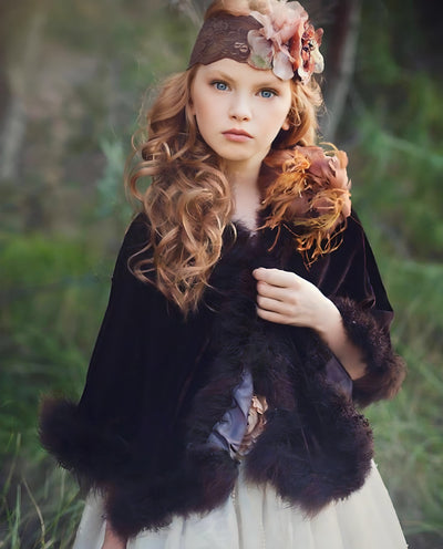 Brown Cape - Capelet - Elsa