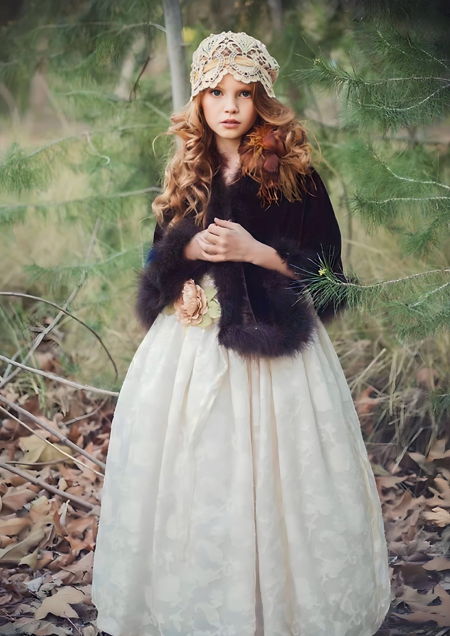 Brown Cape - Capelet - Elsa