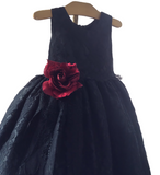 Black Flower Girl Dress - Tiffany