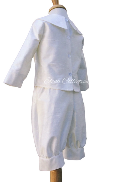 The Sam | Archival Three-Piece Silk Christening