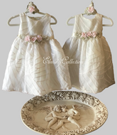 Julia 🤍 Silk Organza Embroidered Baby Dress - Heirloom Christening Gown