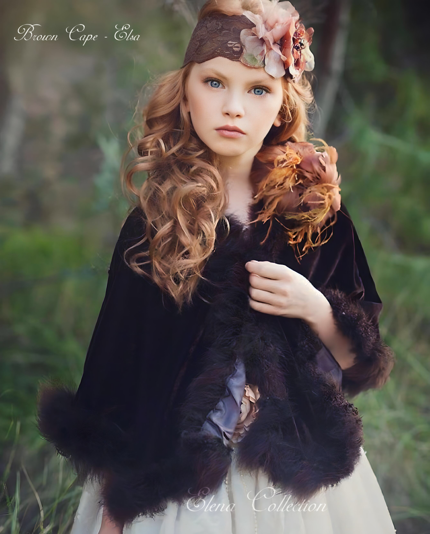 Brown Cape - Capelet - Elsa