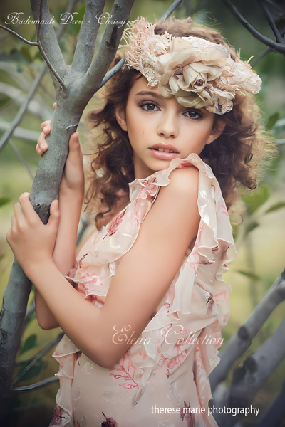 New Vintage Silk Ruffle Dress