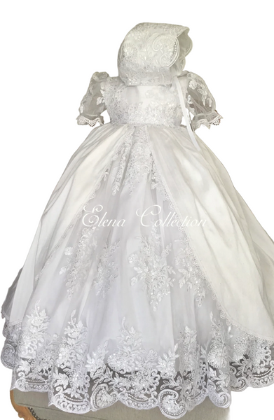 Gabriella Gown - Heirloom Christening Gown