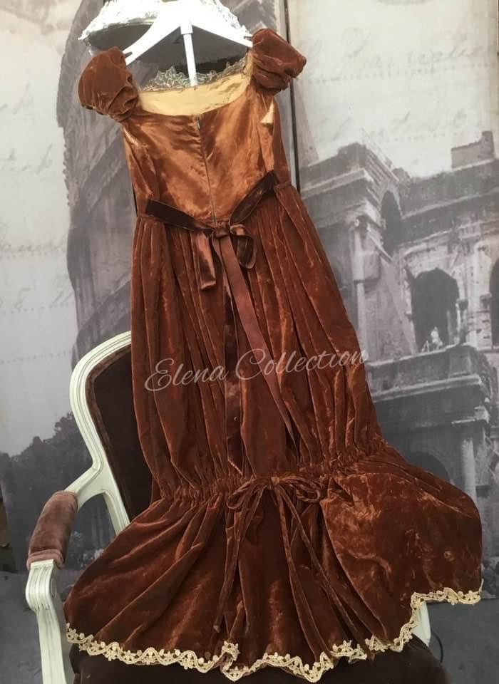 Christmas Velvet Girls Dress - Margaret