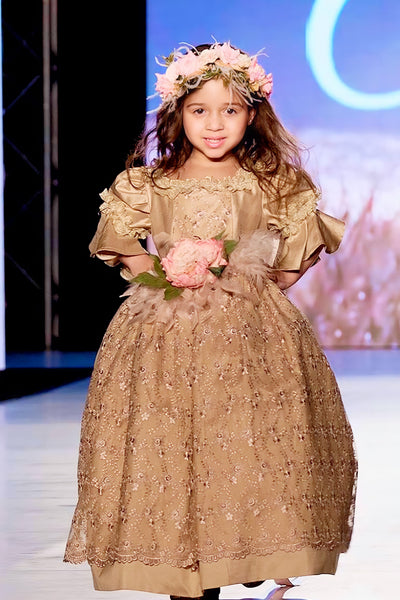 Victorian Girl Dress Silk - Ariel