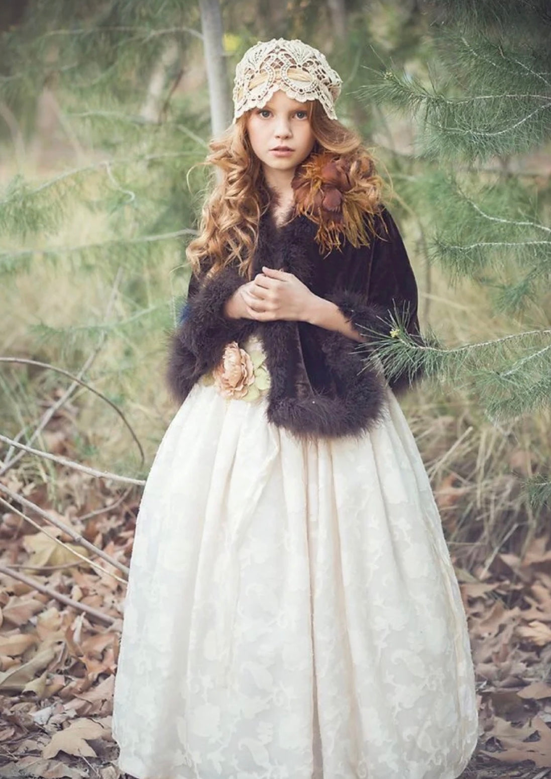 Brown Cape - Capelet - Elsa