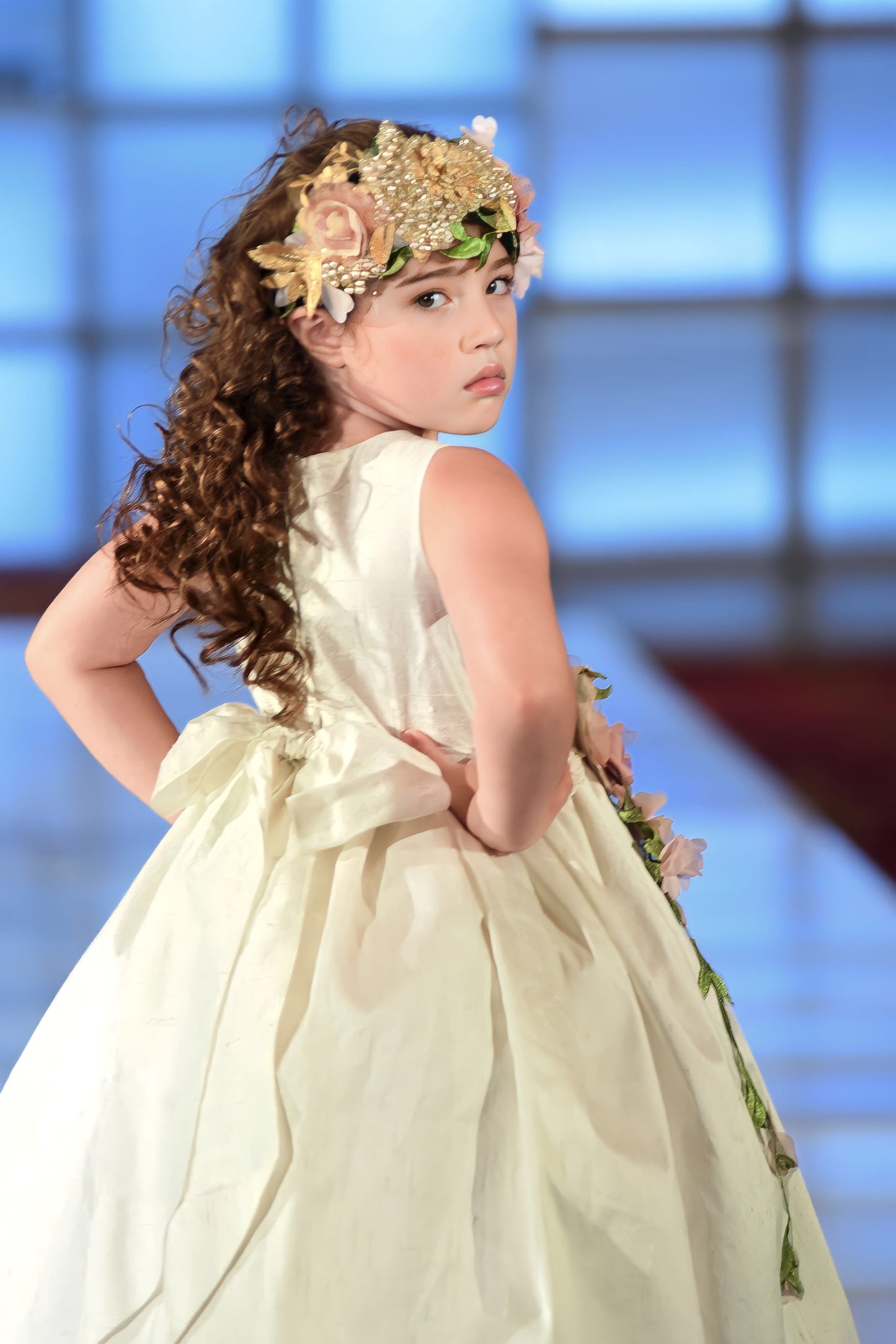 Flower Girl Silk Dress - Loren