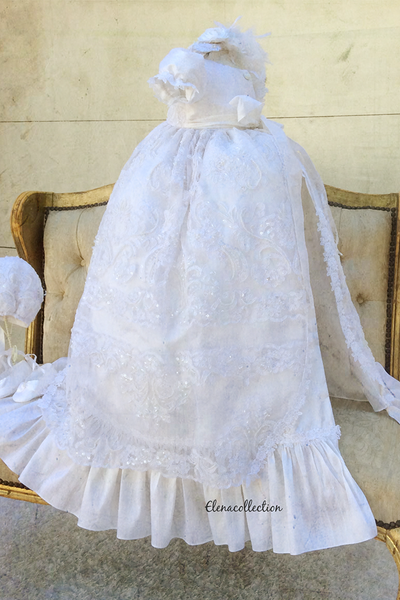 The Adelina Gown - Heirloom Christening Gown