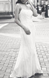 Wedding Silk Chiffon Beaded Long Dress - Fabiana