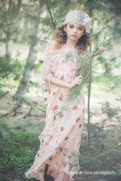 New Vintage Silk Ruffle Dress