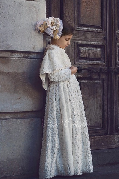 Winter Ivory Faux Fur Dress and Belt - Natasha