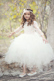 Comunion Long slevess dress-Flowergirl-Bridal-Candace - ElenaCollection
- 4