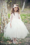 Comunion Long slevess dress-Flowergirl-Bridal-Candace - ElenaCollection
- 10