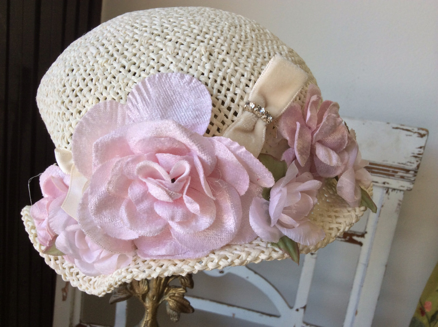 Baby Victorian Cottage Hat-Rosy - ElenaCollection
- 2