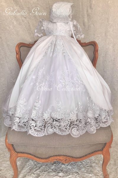 Gabriella Gown - Heirloom Christening Gown
