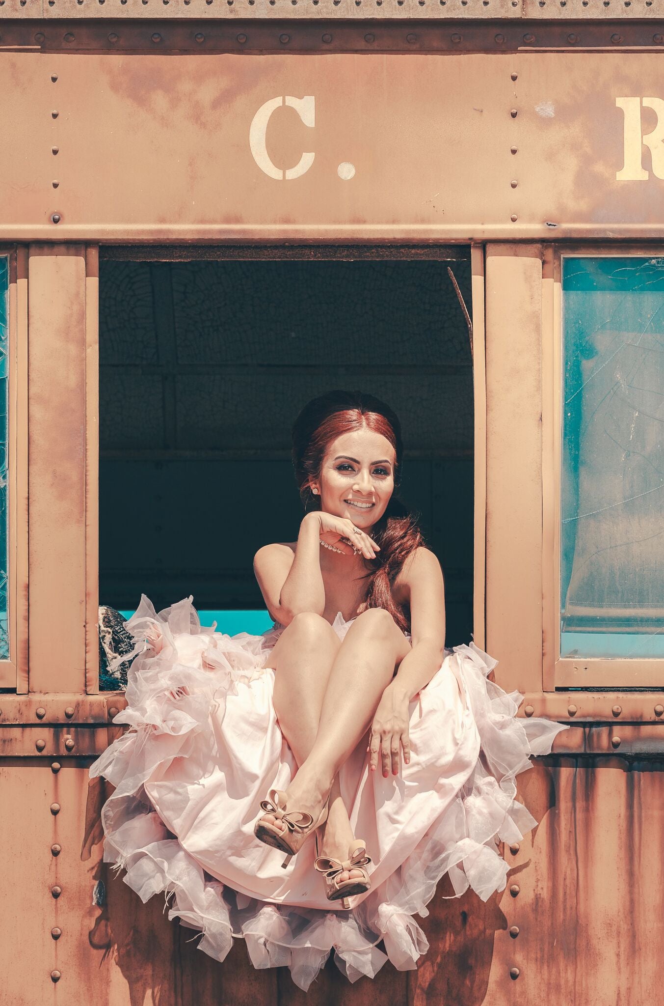 Wedding Feather Gown-rental -Quinceanera-Prom-Moët - ElenaCollection
- 11