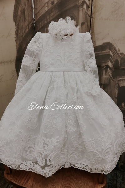 Christening Dress Toddler - Brenda - Heirloom Christening Gown