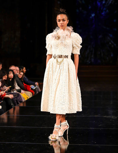 Foxy - Winter Fur Dress NYFW Runway
