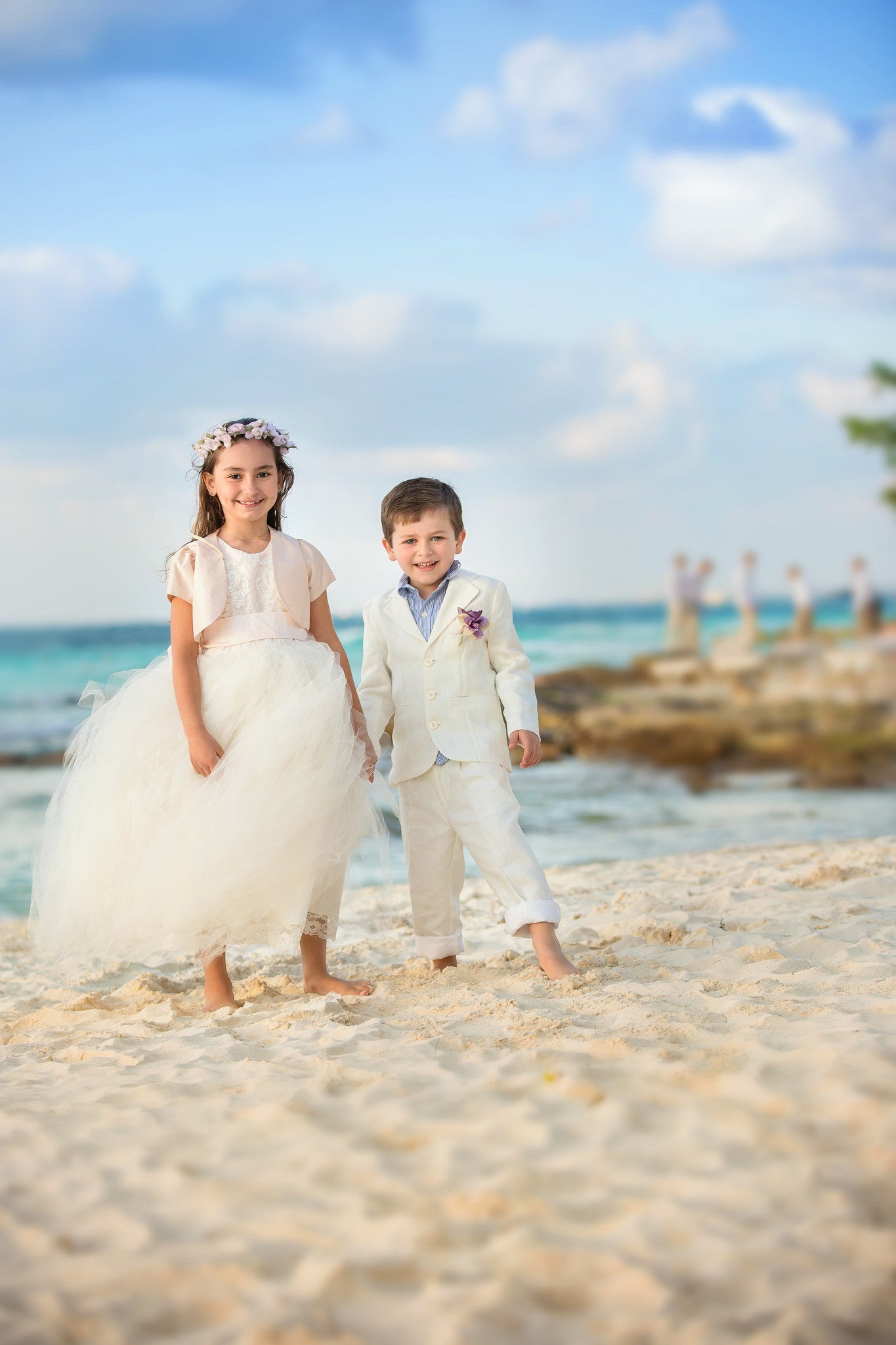 Ringbarers-Boy linen suit-Ivory boysuits-bridal-Photoprop - ElenaCollection
- 7