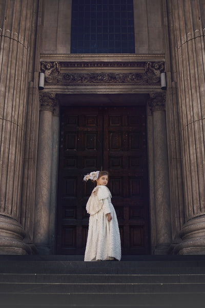 Winter Ivory Faux Fur Dress and Belt - Natasha