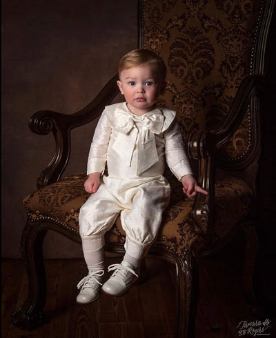 The Sam | Archival Three-Piece Silk Christening