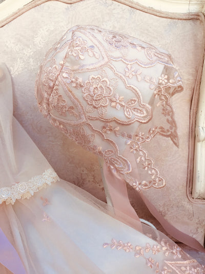 The Paulette Gown | Limited-Edition Embroidered Lace Christening Ensemble